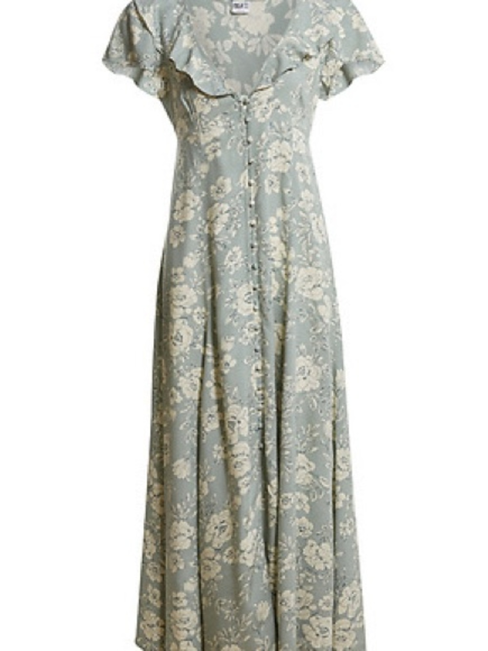 Bila 77 Light blue & Floral Maxi Dress